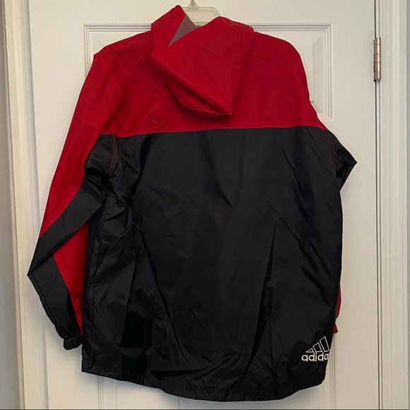 Adidas Boys Hooded Windbreaker Zip Up - Picture 3 of 5